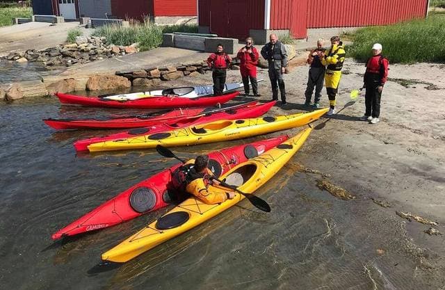 Introkurs i kajakk på sjøen